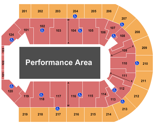 Denny Sanford Center Seating Chart